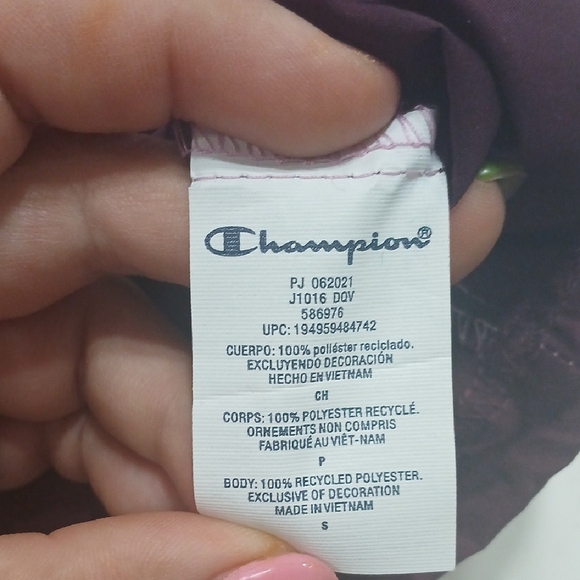 Champion Women's Pink and Purple  WindBreaker Gentle Used Sz Small - Picture 11 of 13